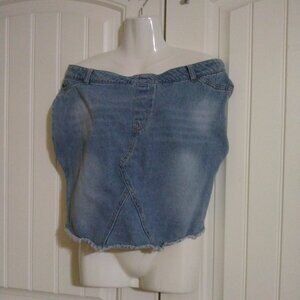 Women's Denim off shoulder top